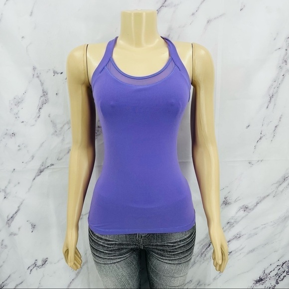 S017 Lululemon Rally Your Heart Tank - Enchanted Iris/Dark Court Purple - Picture 11 of 12